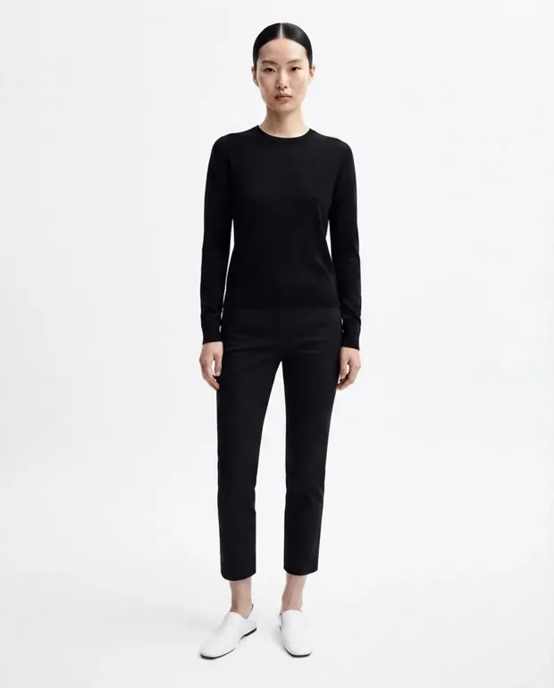 High-key white for dark garments.