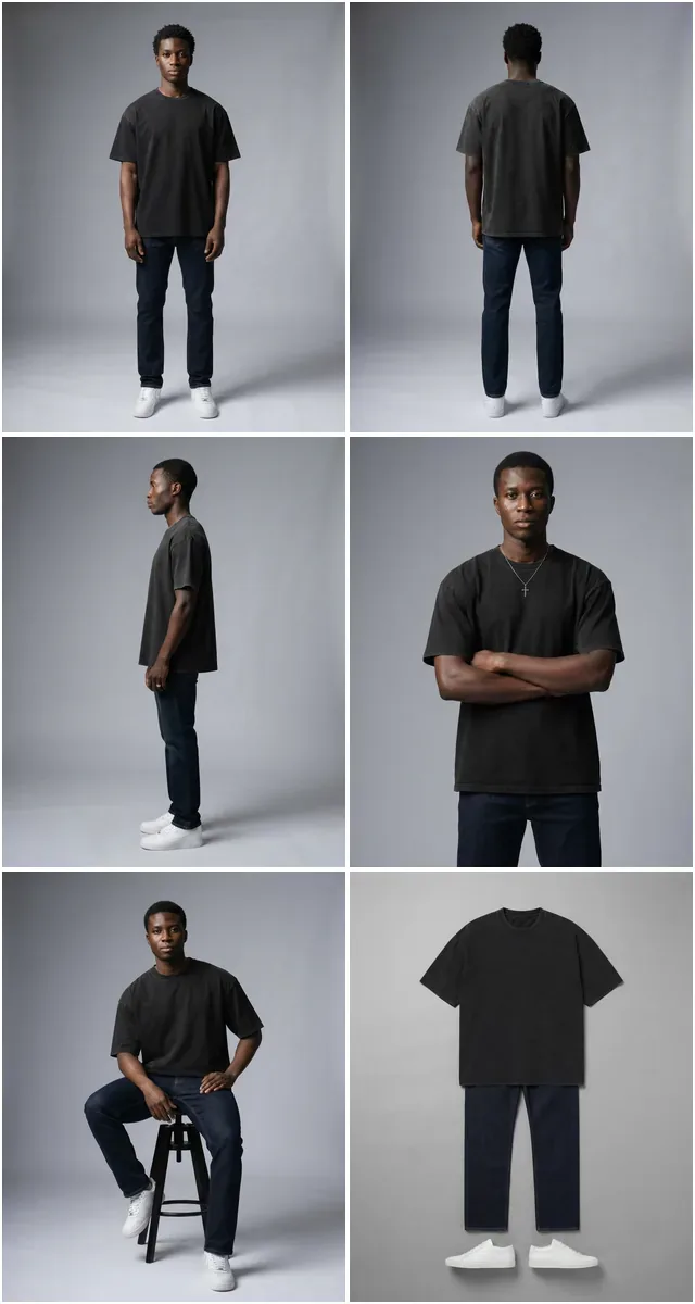 Grey seamless for tees, fleece and everyday basics.