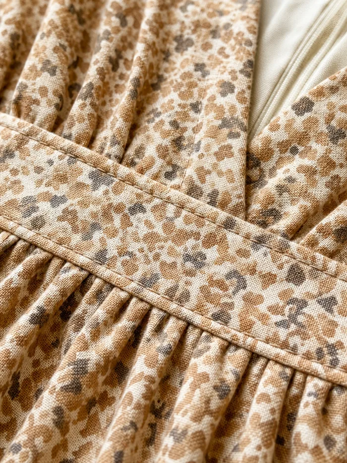Fabric and print at close range.