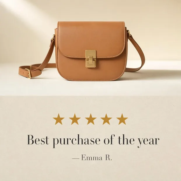 Review card built from a customer quote.