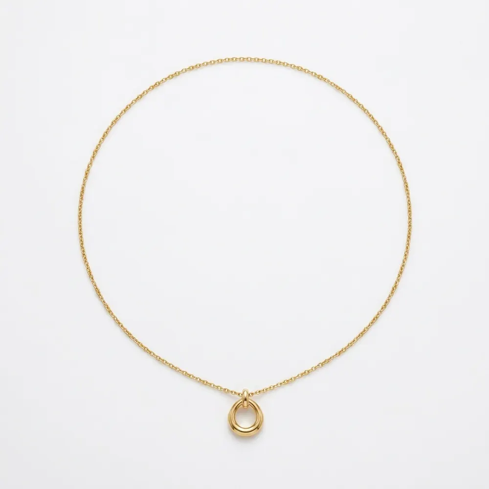 Gold pendant necklace — original product photo before AI try-on