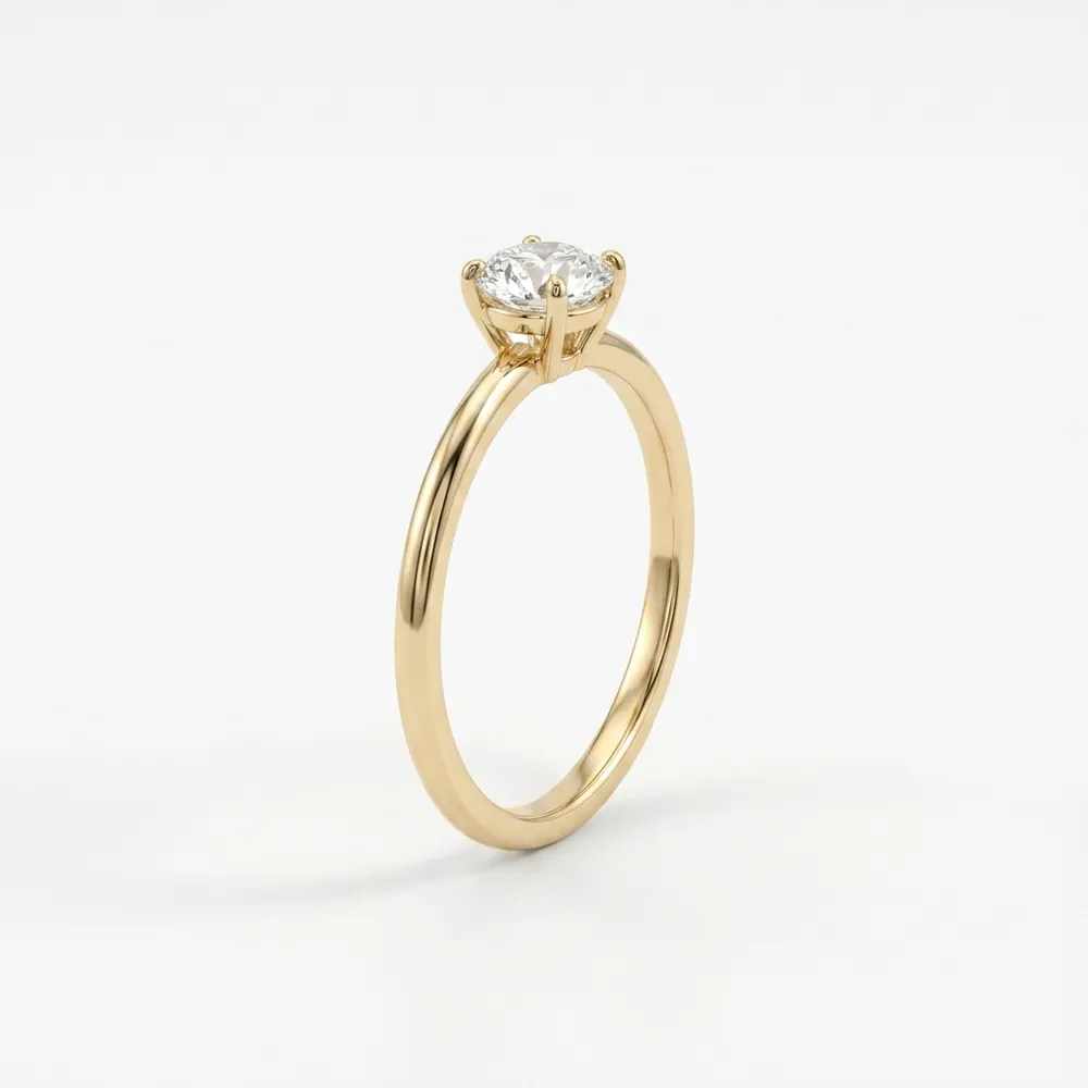 Diamond solitaire ring — original product photo before AI try-on