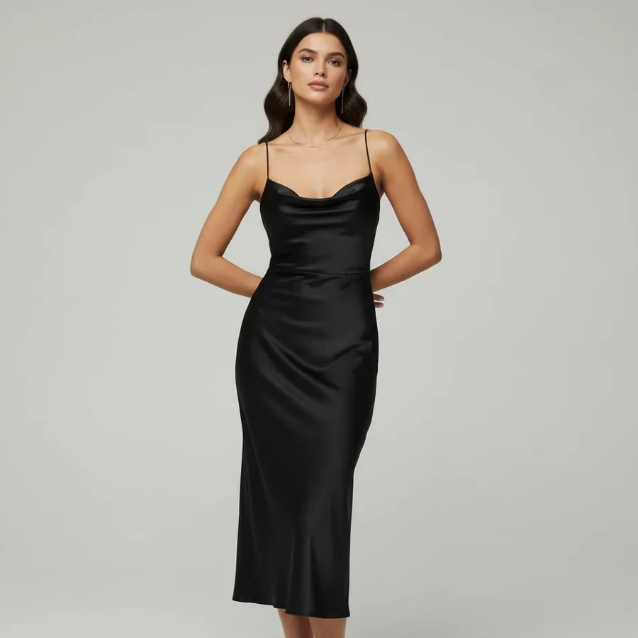 Model bergaun satin