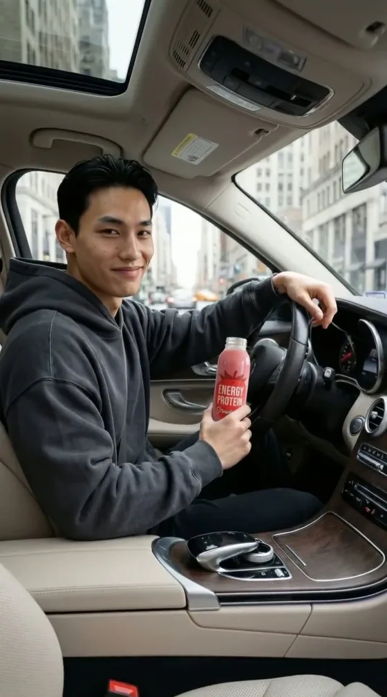 In-car piece to camera.