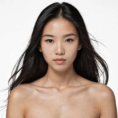 An — East Asian · Editorial AI fashion model