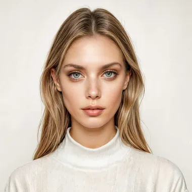 Joanna — Nordic · Soft blonde AI fashion model