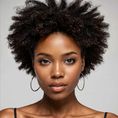 Sarah — Black · Afro AI fashion model