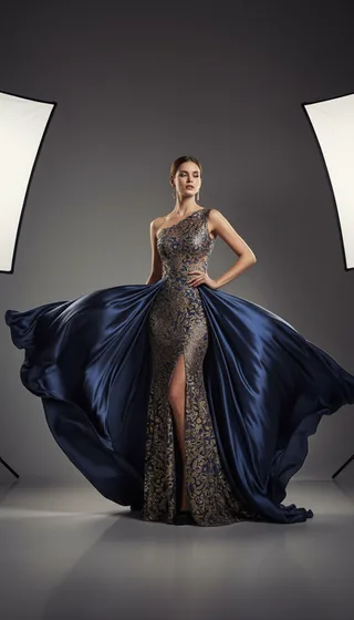 Soft, low-resolution fashion photograph before upscaling