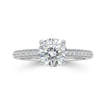 Ring photographed on white before being placed on a hand